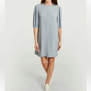 Samsoe Dress Dusty Blue Knee Length Aram S/S XL